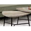 Ensemble de table, ensemble de 2 pièces, café, bout, côté, accent, salon, métal, stratifié, beige, noir-1896110569