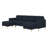 L-Shape Convertible Sectional Sofa With Movable Ottoman-764910353