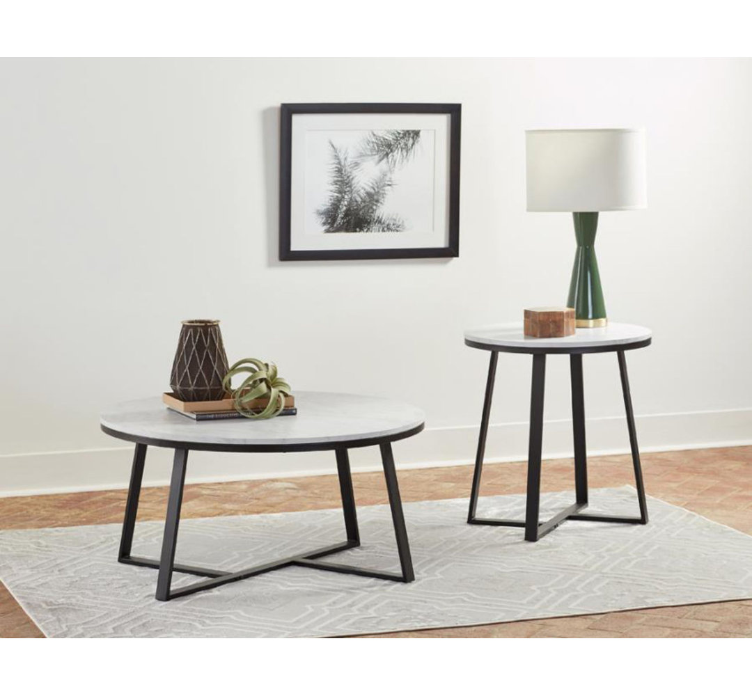 Cassander 2 - Piece Living Room Table Set Ivy Bronx