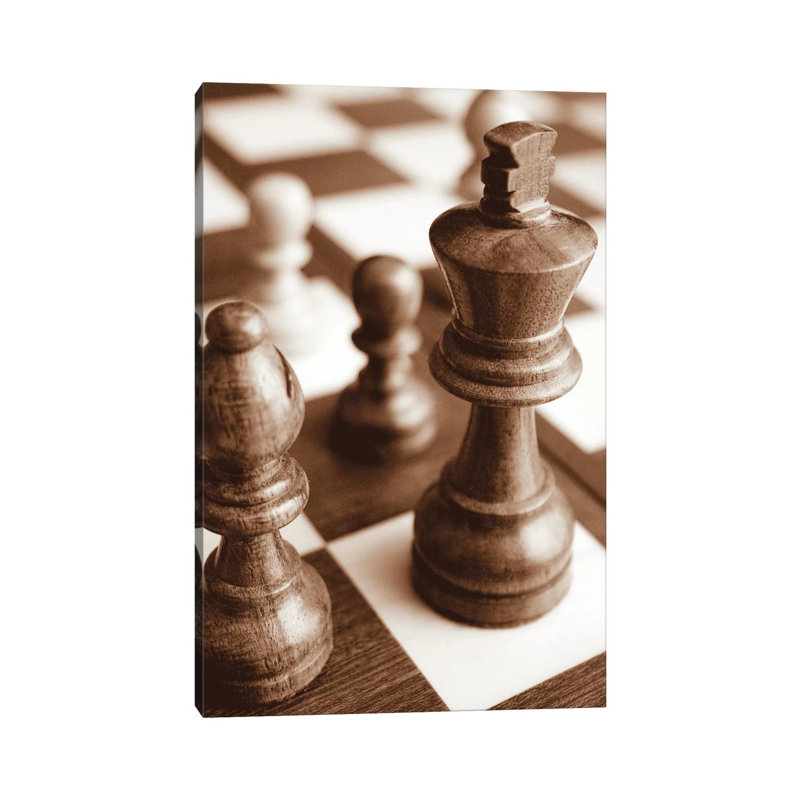 Chess by Boyce Watt - Wrapped Canvas Print, 20.32 cm H x 30.48 cm W
