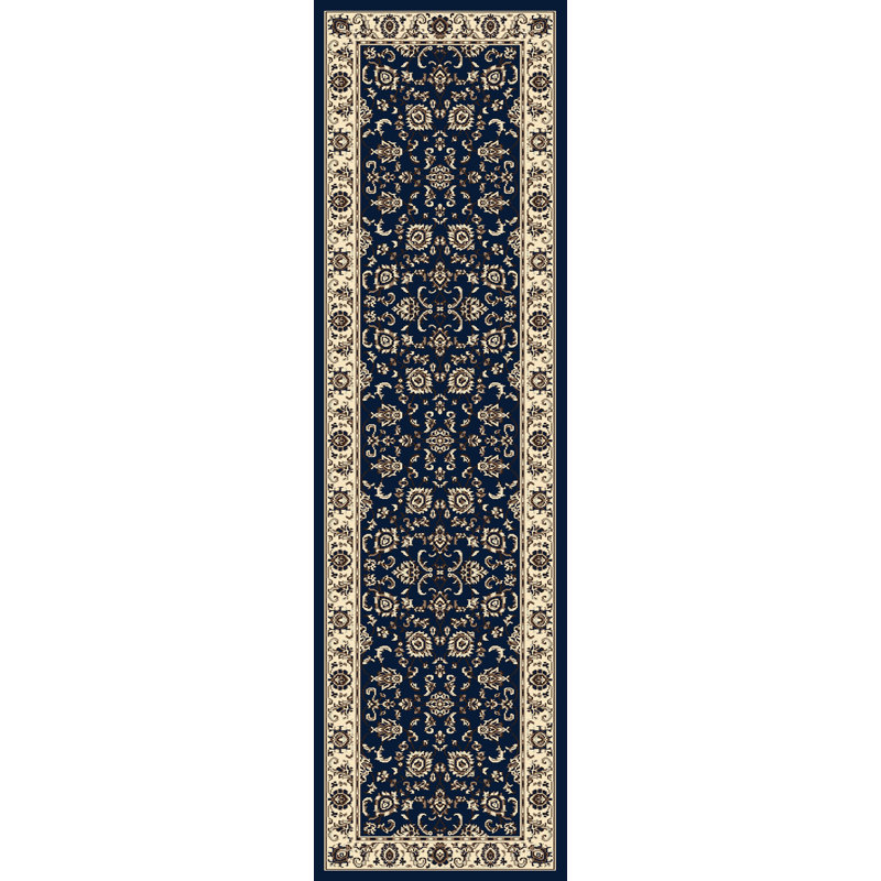 Tapis oriental traditionnel Weiser Denim, Tapis de couloir 2 pi 2 po x 7 pi 7 po