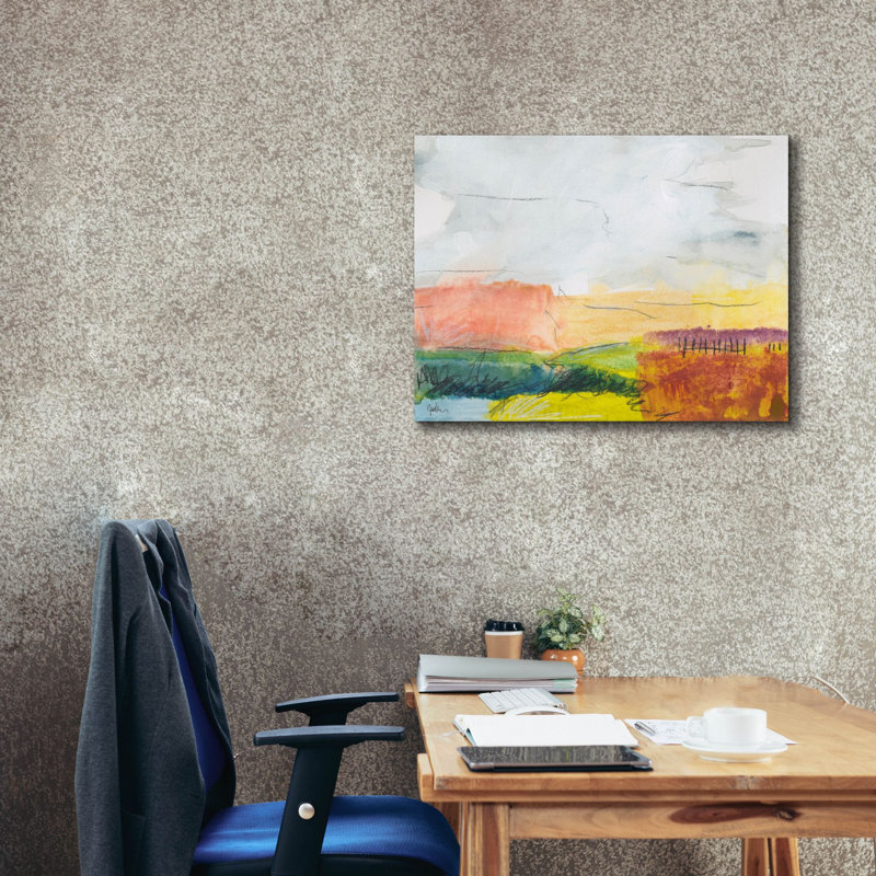 «Belonging No. 1» par Jan Weiss, art mural sur toile, H 26 po x l 34 po x P 1,5 po