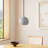 Campo Single Light Concrete Dimmable Globe Pendant