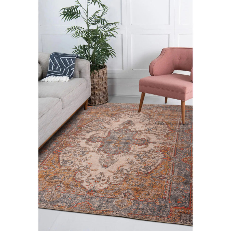 Tapis de couleur pastel décoratif à motif rétro Vintage, Tapis de couloir 2 pi 5 po x 5 pi