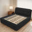 Lit plateforme confortable en mousse avec structure en panneau de fibres à densité moyenne, sans sommier, durable-231990676-231990674