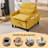32.28" Chenille Single Sofa Bed / Pull-Out Sleeper Chair / Armchair-387183694