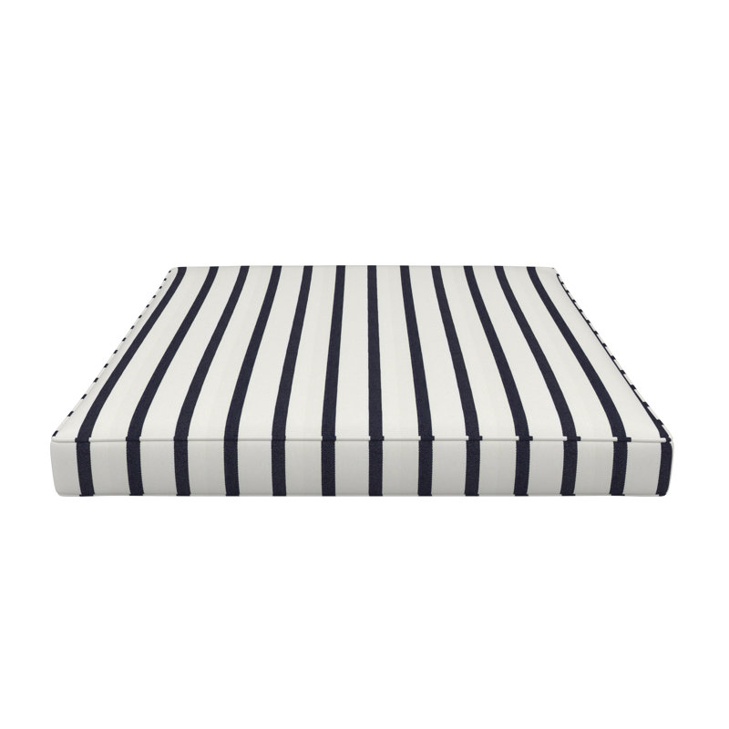 Sunbrella® Outdoor Ottoman Seat Cushion, 20" W x 22" D, Lido Indigo