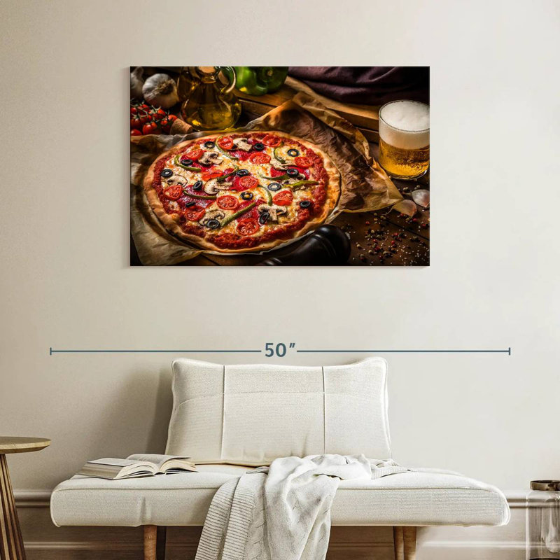 Yarlin Beer And Pizza, 26" H x 39" W