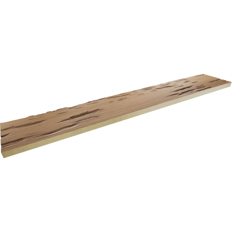 Planche en faux bois Pecky Cypress Endurathane, H 12 po x l 120 po x P 1 po, Caramel