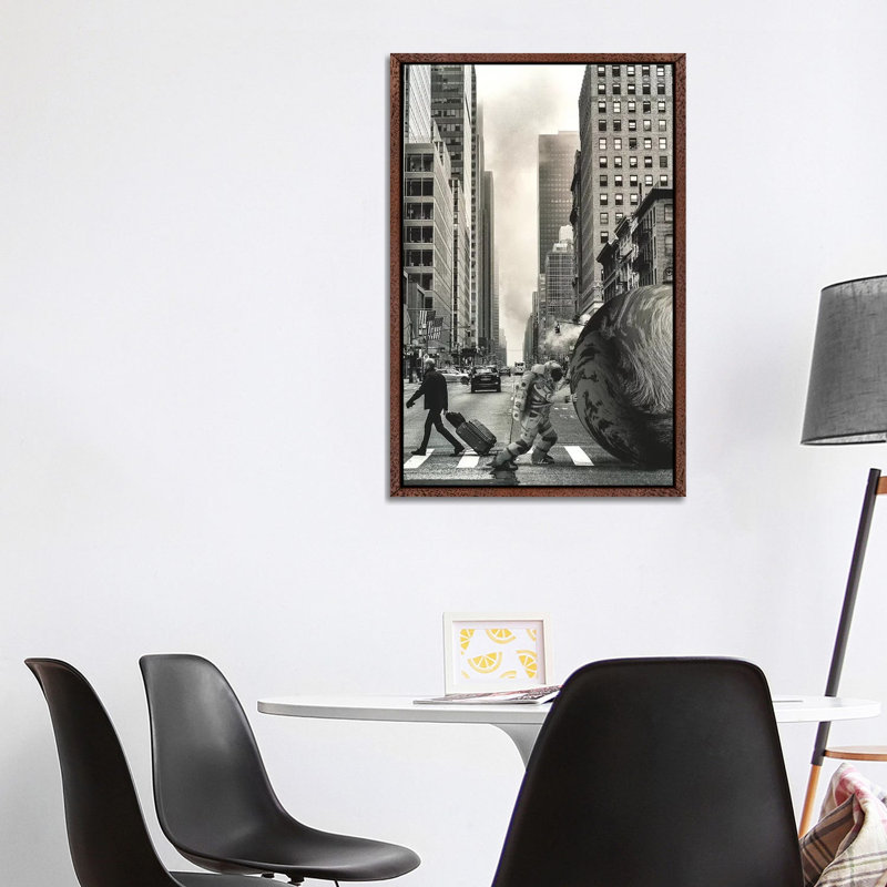 Struggle Is Real by Rob Hakemo - Print on Canvas, Classic Brown Wood Framed, 101.6 cm H x 66.04 cm W