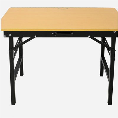 Table de travail pliante portative avec ruban à mesurer et détecteur d'angle, banc de travail pliant portatif, banc à outils d'atelier, avec poignée