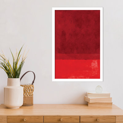 «Minimal Watercolor # 2» par Jay Stanley, impression sur bois encadrée
