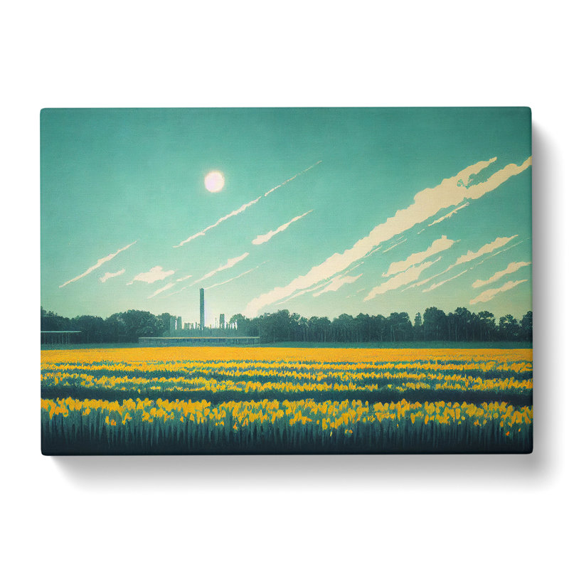 Intriguing Bluebell Field - Wrapped Canvas, 50cm H x 76cm W x 3cm D