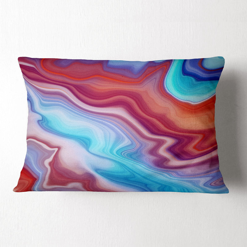 Abstract Marbled Background - Abstract Printed Pillow