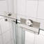 Porte de douche coulissante Bypass - verre trempé 1/4 po, finition chromée, 44-48 po x 70 po