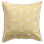 Coussin intérieur / extérieur fabriqué à partir de fils de polyester recyclés - double face, résistant aux taches, lavable à la machine - tropical - patio, terrasse, porche, salon - Rio - jaune - (20 po x 20 po)