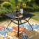 Alyah 4 - Person Metal Patio Dining Set with Square Table