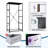 4 Drawer Dresser for Bedroom, Narrow Chest of Drawers, Wooden Top and Study Iron Frame 18"x37.5"-(WxH)