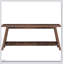 Console de style campagnard extra long de 70,9 pouces, table d'entrée en bois massif avec rangement ouvert à 2 niveaux, canapé rustique étroit pour le couloir et le salon-1992086174