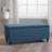 17.82"D X 42.13"W 17.82"H Storage In Navy Blue With Dark Brown Birch Legs For Laundry Area Fabric Craft Room-120271531