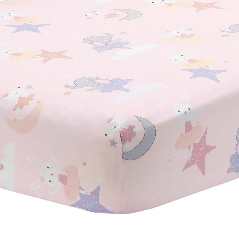 Pink and Lavender Microfiber Baby Girls' Quilt Set