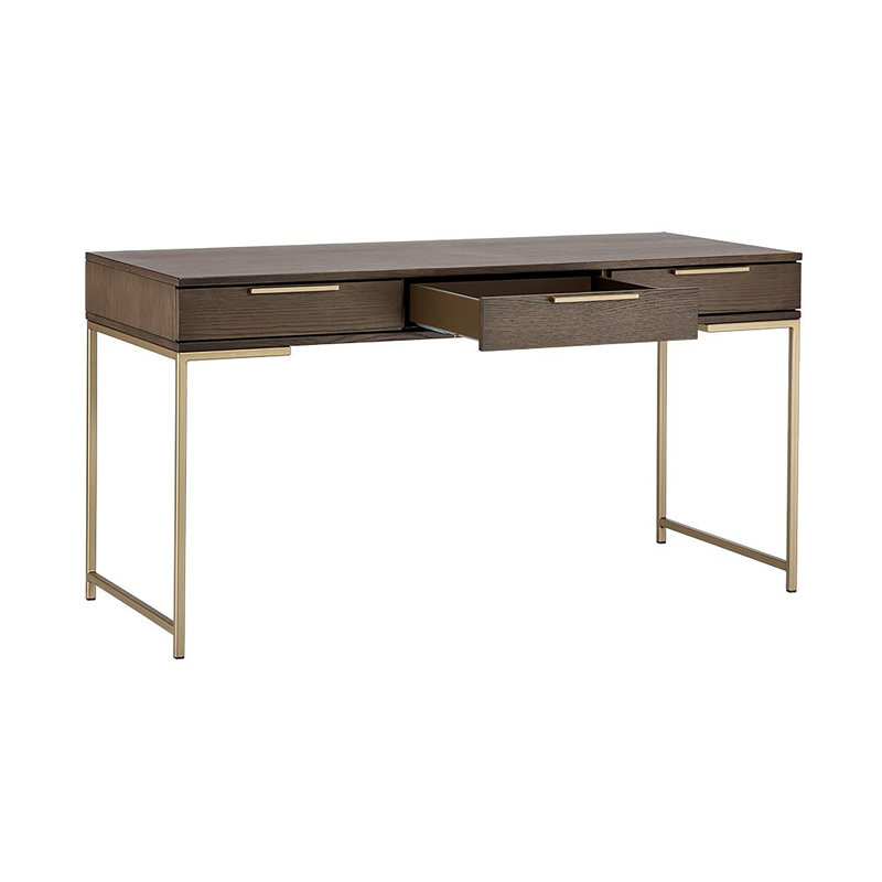 Rebel Standing Desk, Gold/Umber