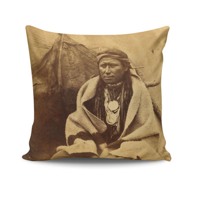 Housse de coussin carré en polyester Emmeke
