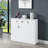 Pagan White High Gloss Finish Server