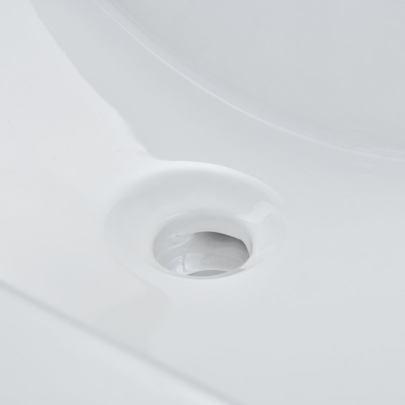 Plateau de meuble-lavabo simple en céramique 32 po avec lavabo