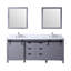 Ensemble de meuble-lavabo double l 80 po x P 22 po Marsyas, ensemble de robinet et miroirs 30 po-2064676249-2128398607