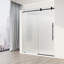 Porte de douche coulissante sans cadre avec verre cannelé 3/8 po Elan E 56 po x l 76 po-79654631-79654632