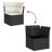 Vidaxl Garden Sofa Set Black, Cream