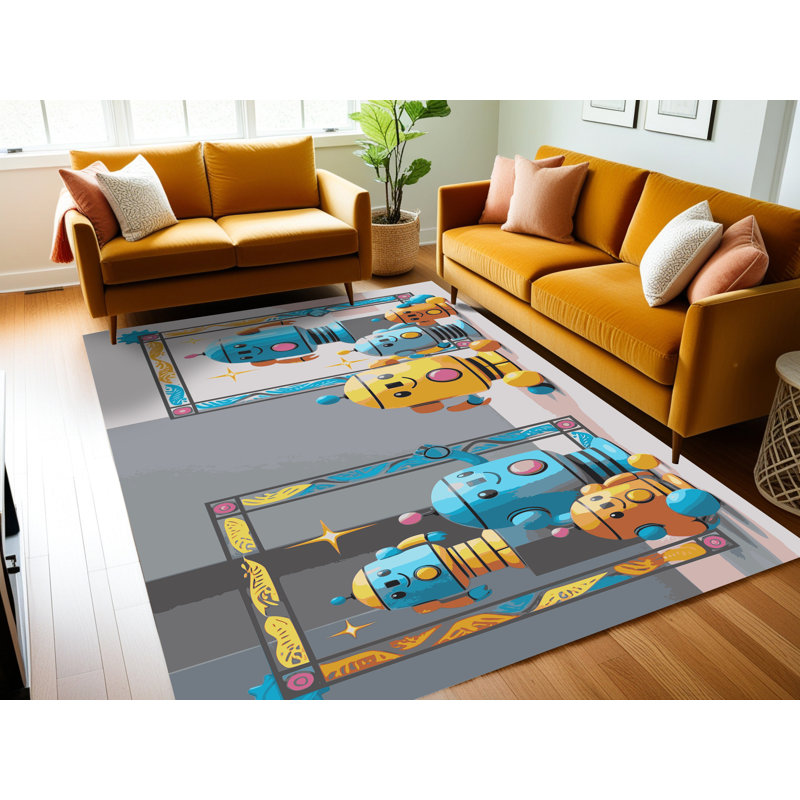 Tapis pour enfants East Urban Home, Rectangulaire 8 pi x 12 pi