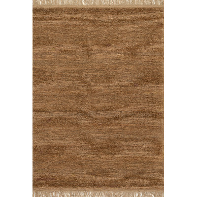 Tapis en jute texturé fait à la main Varnu