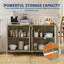 Buffet 59 "avec porte de grange coulissante, 3 tiroirs, tablette réglable et support à vin amovible-804307056