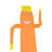 Blow Up Giant Waving Arm Fly Human Model