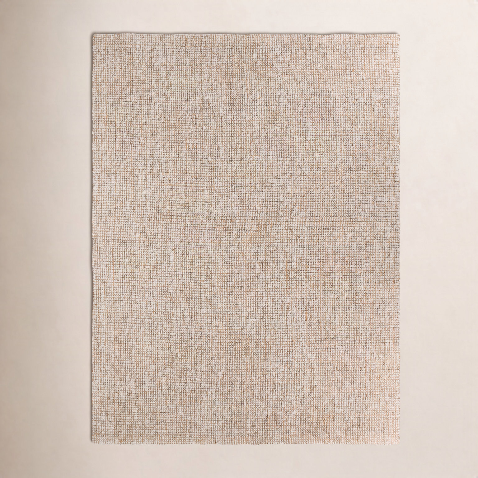 Brad Gray Sand Hand-Woven Flatweave Jute Rug, Rectangle 2' x 3'