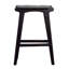 Tabouret de comptoir en cuir Nolhan Valeria