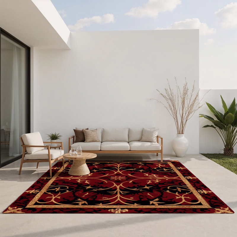 Tapis intérieur et extérieur Crest Of Splendor, Rectangle 8' x 10'