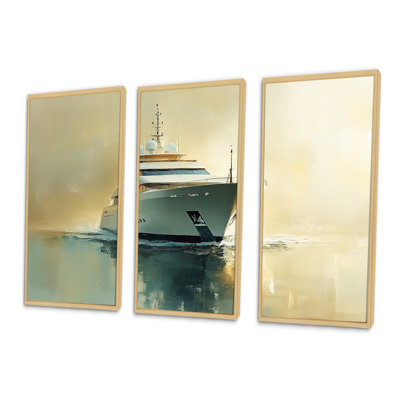 «Wealths Reflection - Boat Yacht», ensemble de reproduction d'art mural