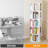 Rotating Bookshelf Tower, 360° Spinning Bookcase Lazy Susan, Revolving Round Book Shelf Carousel, Vertical Spiral Corner Organizer, White-109334441