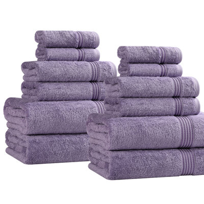 Guadlupe Heritage Egyptian Cotton Soft 12 Piece Bathroom Towel Set