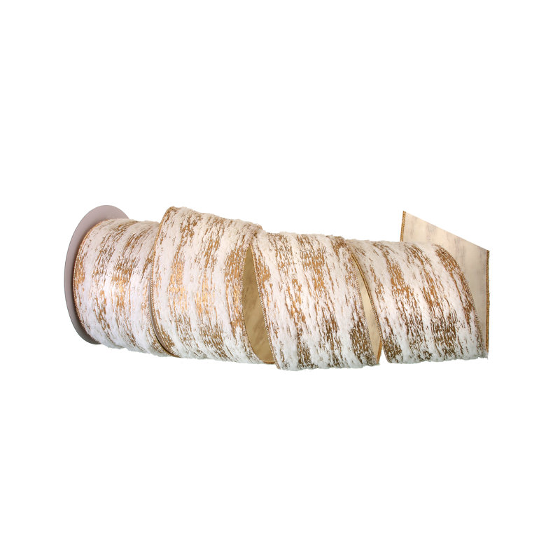 4'' Striped Fabric Ribbon