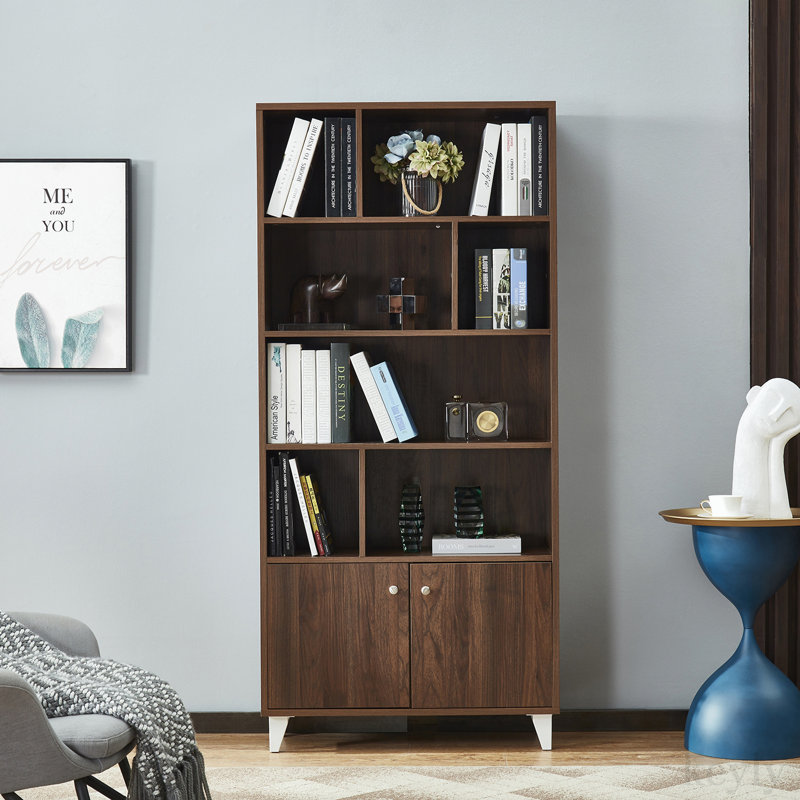 Birchler Storage Bookcase, Walnut