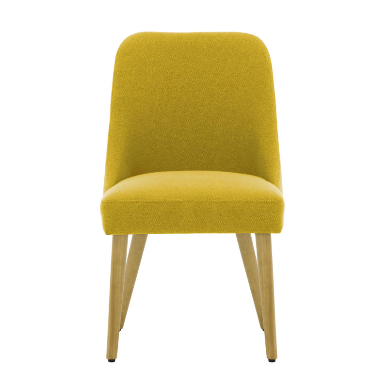 Lexi 48cm H Velvet Upholstered Side Chair, Yellow