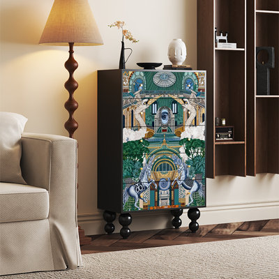 Armoire décorative de rangement pour le salon et la chambre à coucher