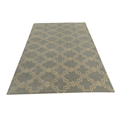 5x8 Platt Light Gray Rug