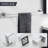 5-Piece Bath Hardware Set Bathroom Accessories Set With Towel Hooks Toilet Paper Holder And Towel Bar -116078742