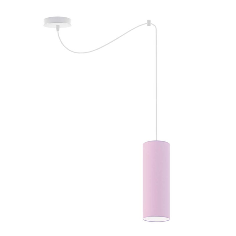 Konigstein 1 - Light Single;Cylinder Pendant, Light Violet, White