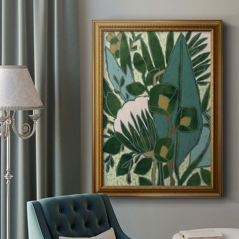Bouteille en verre Garden I, toile de qualité supérieure, prête à être accrochée, H 20 po x l 16 po x P 2,5 po